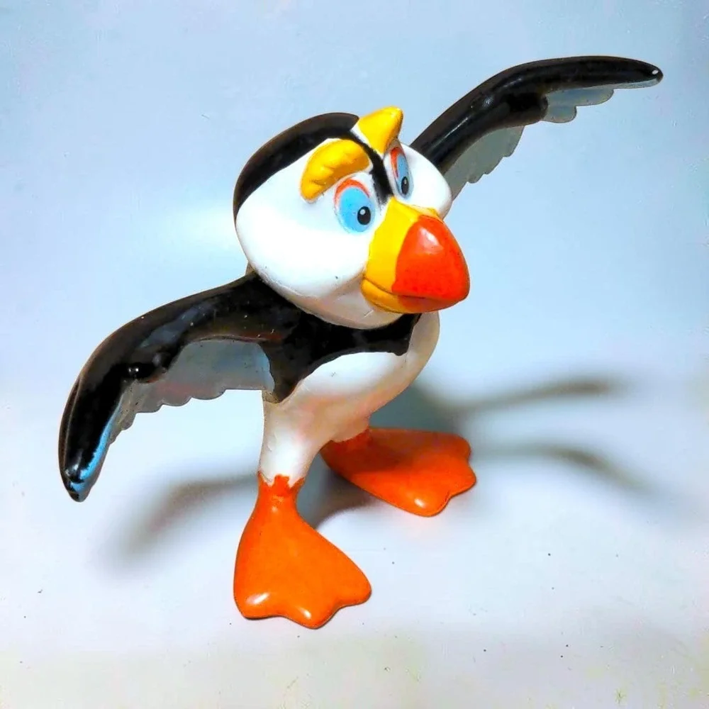 VTG 1994 The Swan Princess Puffin PVC Figure IVCO Bird Toy Movie Collectible